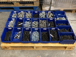 Partij diverse soorten bevestigingsmateriaal