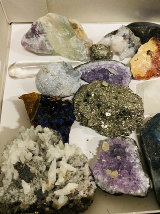 Ca. 24x Diverse mineralen