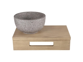 Differnz Fonteinplank Hout 40x25x10cm Licht Eiken