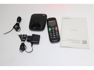 Gigaset E290E  Single Senioren DECT Telefoon  Zwart