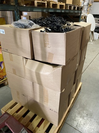 Partij professionele lichtnetten op pallet