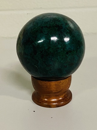 Chrysocolla bol met standaard
