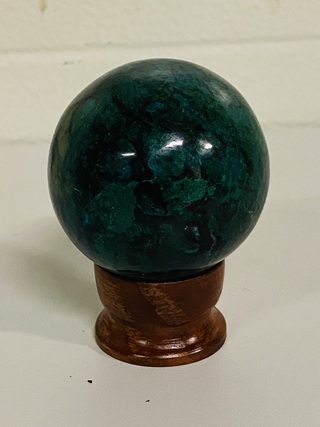 Chrysocolla bol met standaard