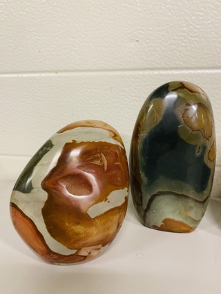 8x Jaspis polychroom vrije vorm