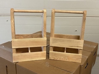 62 Geschenkverpakking voor fles (hout)