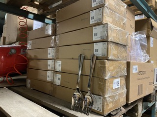 Ca. 780x Luxe grote serveervorken, zilver