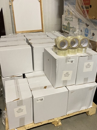 Ca. 13x Dozen a 36 rollen plakband lowe noise, transparant