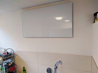 Glazen infraroodpaneelverwarming 350 Watt, Sun Direct, GD350, wit