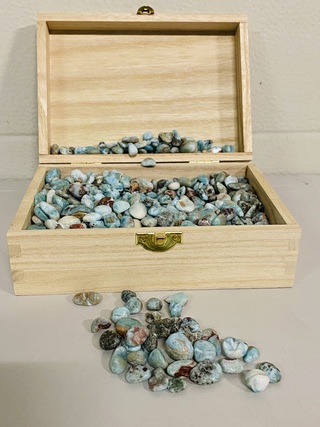 Kilo Larimar trommelsteen