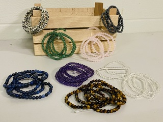 Ca. 40x Kogelarmbanden voor kinderen 4mm