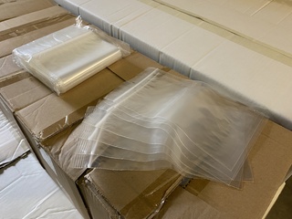 Ca. 35x Doosjes a 1000 stuks gripzakjes 150x200mm