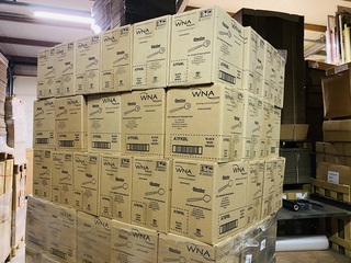 Ca. 5760x luxe grote serveervorken en lepels, Zwart