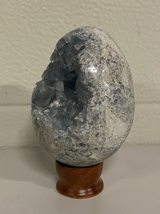 Celestien eivorm, blauw