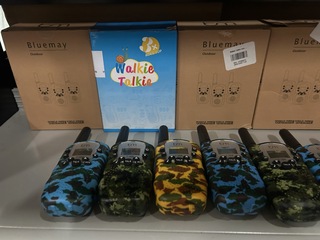 Ca. 13x Set van 3 walkie talkies Bluemay