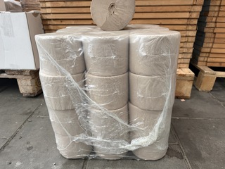 Ca. 432x Toiletpapier Coreless 1 laags recycled tissue 1400 vel