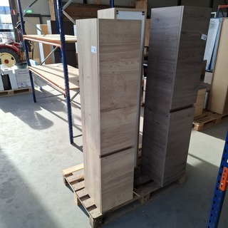 Hoge kast, HR Badmeubelen, Natuur eiken