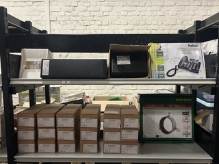 2x Inhoud stellingvak w.o. bouwmarktartikelen W.o. Walraven, Profoon