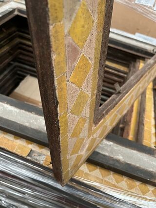 Ca. 20x Stenen mozaïek frame 70×90 cm