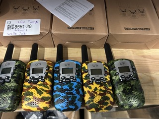 Ca. 16x Set van 3 walkie talkies Bluemay