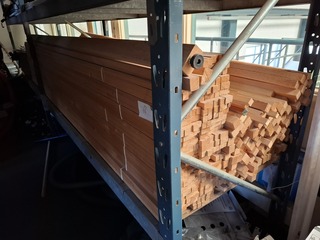 Assortiment houten latten