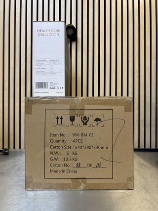 4x Premium massage gun in koffer met opzetstukken, Bluemay