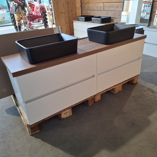 Badmeubel, Wave Design, Glans wit