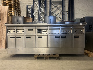 Horeca rvs elektrische bakwand