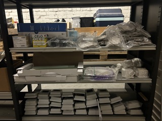 3x Inhoud stellingvak W.o. Geberit, Hager