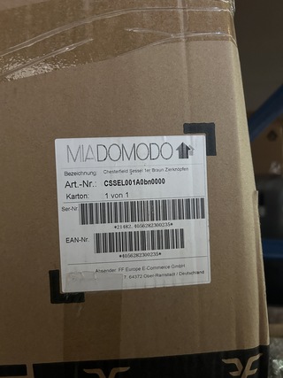 2x Chesterfield stoel Miadomodo, bruin