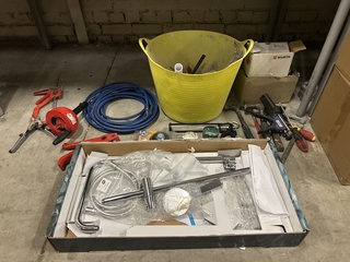 Partij bouwmaterialen en badkameraccessoires