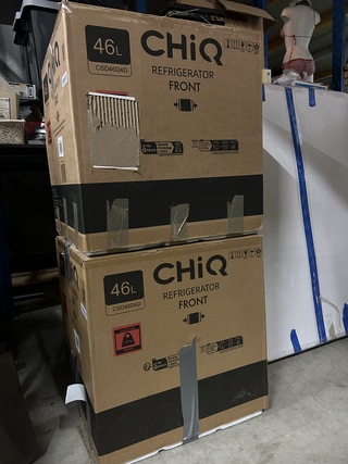 2x Mini koelkast, minibar 46 liter CHiQ, CSD46D4D