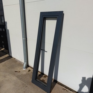 4x Aluminium kozijn met kiepraam, Zwartgrijs (mat)