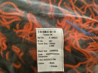 4x Voetbalnet VDE, oranje/zwart