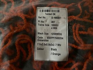 4x Voetbalnet VDE, zwart/oranje