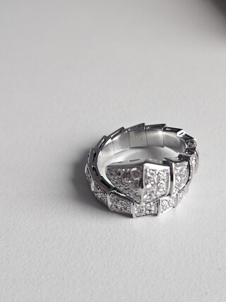 Ring | BVLGARI Serpenti Viper | 18k goud met diamanten