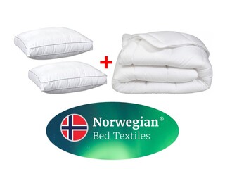 3 delige beddengoed-set Norwegian, 2 kussens + dekbed