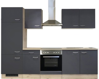 Design keuken met apparatuur, Maxime, antraciet
