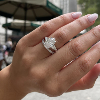 Witgoud ring – 3.10ct Diamant ( IGI Gecertificeerd )