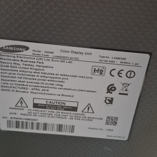 Monitor, Samsung, DM48E, 2016