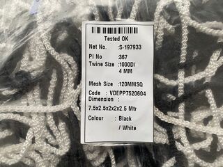 4x Voetbalnet VDE, wit/zwart