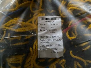 4x Voetbalnet VDE, zwart/geel