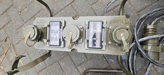 2x Stroom haspels en een stroom verdeelkasten 3x 25 am