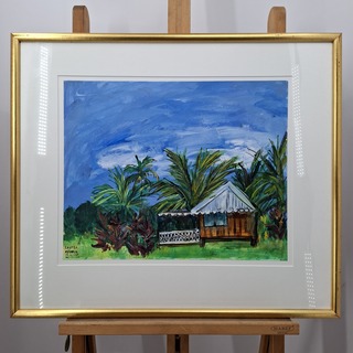 Acryl schilderij, Maya Wildevuur, Tahiti, 1998