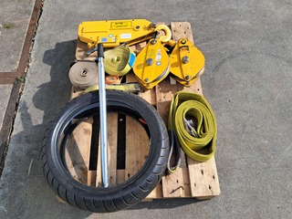 Staaldraadtakel, DELTAFOR, DPH-16, incl. 2x katrolblok en divers hijsm