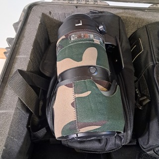 Diverse camera lenzen in koffer