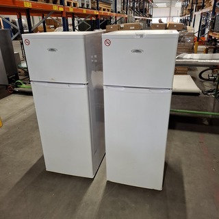 2x Koelkast met vriesvak, Everglades, EVTD310, Wit