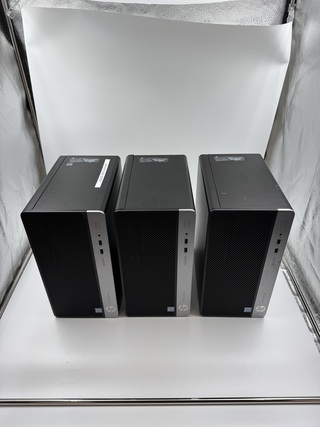 3x Desktop, HP, 2x HP ProDesk 400G4 MT & 1x HP ProDesk 400G5 MT, Zwart