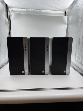 3x Desktop, HP, 2x HP ProDesk 400G4 MT & 1x HP ProDesk 400G5 MT, Zwart