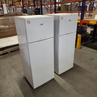 2x Koelkast met vriesvak, Everglades, EVTD310, Wit