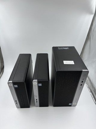 3x Desktop, HP, 2x ProDesk 400 G5 SFF & 1x ProDesk 400 G6 MT, Zwart, 2